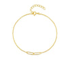 S925 Sterling Silver Double Ring Pclip Bracelet With Geometric Design Electroplated And Real Gold Plated For Women