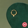 S925 Sterling Silver Double Row Geometric Ear Bone Clip And Ring With Environmentally Friendly Electroplating