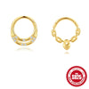 S925 Sterling Silver Double Row Geometric Ear Bone Clip And Ring With Environmentally Friendly Electroplating