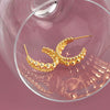 S925 Sterling Silver Double Row Round Bead Circle Stud Earrings For Female