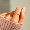 S925 Sterling Silver Doublelayer Arm Wrapping Buckle Ring Women's Geometric Style Electroplated