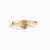 S925 Sterling Silver Doublelayer Arm Wrapping Buckle Ring Women's Geometric Style Electroplated