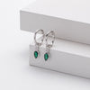 S925 Sterling Silver Drop Shape Geometric Women's Earrings