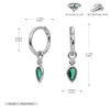 S925 Sterling Silver Drop Shape Geometric Women's Earrings