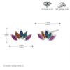 S925 Sterling Silver Drop Shape Inlaid Zircon Earrings Simple Light Luxury Style
