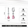 S925 Sterling Silver Dropshaped And Round Electroplated Geometric Light Luxury Women's Earrings