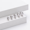 S925 Sterling Silver Earrings Electroplated Women's Jewelry