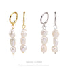 S925 Sterling Silver Elegant Baroque Pearl Earrings