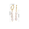 S925 Sterling Silver Elegant Baroque Pearl Earrings