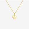 S925 Sterling Silver English Letter Round Pendant Necklace With Colorful Zircon Cross Chain Geometric Design Platinum Or 18K Gold Electroplating Unisex