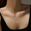 S925 Sterling Silver English Letter Round Pendant Necklace With Colorful Zircon Cross Chain Geometric Design Platinum Or 18K Gold Electroplating Unisex