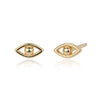 S925 Sterling Silver Eyes Electroplated Small Fresh Women's Ear Jewelry