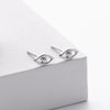 S925 Sterling Silver Eyes Electroplated Small Fresh Women's Ear Jewelry