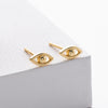 S925 Sterling Silver Eyes Electroplated Small Fresh Women's Ear Jewelry