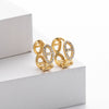 S925 Sterling Silver Fashion Micro Stone Pig Nose Ear Buckle Inlaid Zircon Women's Ear Jewelry