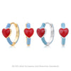 S925 Sterling Silver Fashion Trendy Geometric Heart Style Electroplated Women's Earrings