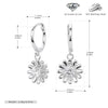 S925 Sterling Silver Fashion Women Earrings With Daisy And Sunflower Design