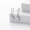 S925 Sterling Silver Fashion Women Earrings With Daisy And Sunflower Design
