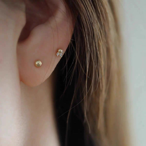 S925 Sterling Silver Fishtail Earrings For Women Animal Zodiac Zirconplated Goldplated 2025 New Style