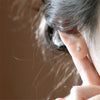 S925 Sterling Silver Fivepointed Star Women's Earrings Simple Style With Zircon