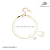 S925 Sterling Silver Flat Snake Blade Chain Ushape Geometric Light Luxury Electroplated Women's Bracelet