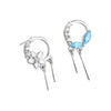 S925 Sterling Silver Flower Earrings For Women Chinese Style Simple Elegant Floral Earrings With Fine Craftsmanship