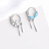 S925 Sterling Silver Flower Earrings For Women Chinese Style Simple Elegant Floral Earrings With Fine Craftsmanship