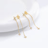 S925 Sterling Silver Flower Tassel Zircon Earrings For Women