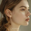 S925 Sterling Silver Flower Zirconia Earrings For Women
