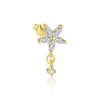 S925 Sterling Silver Flower Zirconia Earrings For Women