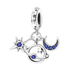 S925 Sterling Silver Four Leaf Clover Butterfly Airplane Star Charm Diy Bracelet Accessories With Dripping Oil Design