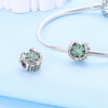 S925 Sterling Silver Four Leaf Clover Butterfly Airplane Star Charm Diy Bracelet Accessories With Dripping Oil Design