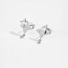 S925 Sterling Silver Four Mans Star Women's Earrings Electroplated Platinum 18K Gold Light Luxury Style