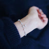 S925 Sterling Silver Fourleaf Clover Bracelet With Zircon 18K Gold Plated Flower Leaves Light Luxury Style