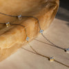 S925 Sterling Silver Fourleaf Clover Geometric Women's Necklace With Electroplating O Word Chain