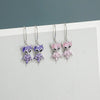 S925 Sterling Silver Fox Zircon Earrings For Women Light Luxury Animal Design Fashion Jewelry