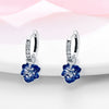 S925 Sterling Silver Fresh Style Small Flower Animal Zodiac Earrings With Electroplating