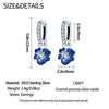 S925 Sterling Silver Fresh Style Small Flower Animal Zodiac Earrings With Electroplating