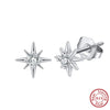 S925 Sterling Silver Geometric And Heart Shape Inlaid Zircon Women's Fashion Jewelry With Electroplating