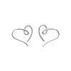 S925 Sterling Silver Geometric And Heart Shape Niche Design Women's Earrings