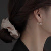 S925 Sterling Silver Geometric And Heart Shape Niche Design Women's Earrings