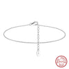 S925 Sterling Silver Geometric Anklet For Girls