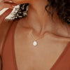 S925 Sterling Silver Geometric Baroque Freshwater Pearl Women's O Chain Necklace With Electroplating