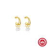 S925 Sterling Silver Geometric Bow Tassel Long Earrings For Women