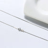 S925 Sterling Silver Geometric Box Chain Necklace Electroplated
