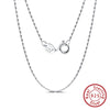 S925 Sterling Silver Geometric Box Chain Necklace Electroplated