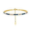 S925 Sterling Silver Geometric Bracelet With Zircon Electroplated For Women