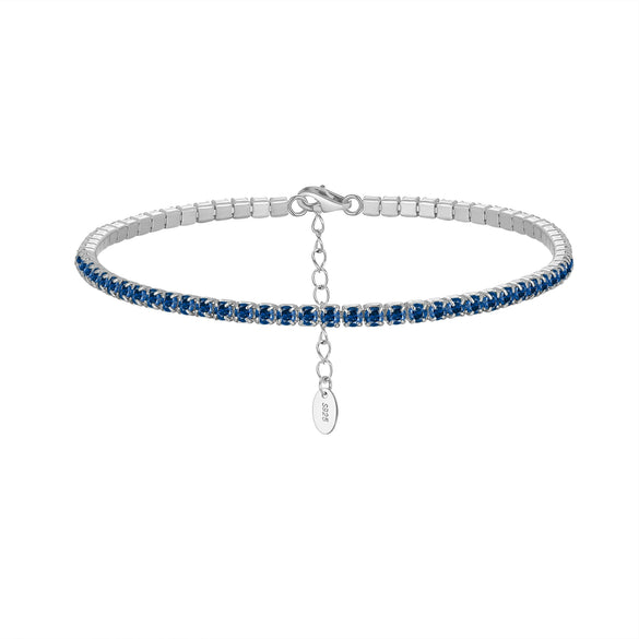 S925 Sterling Silver Geometric Bracelet With Zircon Electroplated For Women