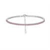 S925 Sterling Silver Geometric Bracelet With Zircon Electroplated For Women