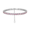 S925 Sterling Silver Geometric Bracelet With Zircon Electroplated For Women